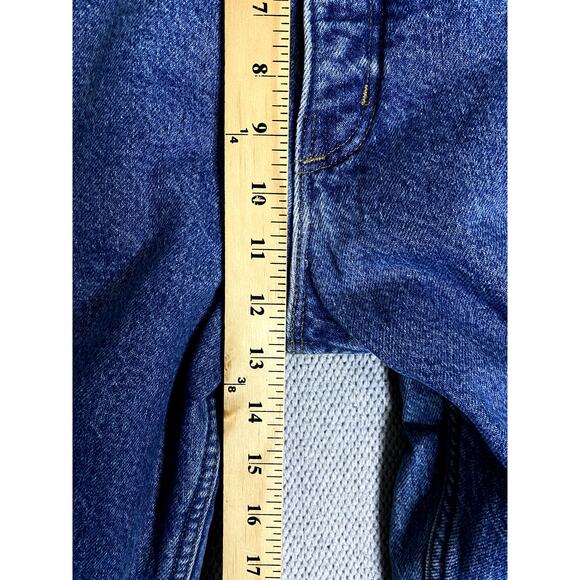 Carhartt Vintage Fleece Lined Jeans 38X32 Blue Faded Relaxed Straight USA Made - Picture 11 of 13